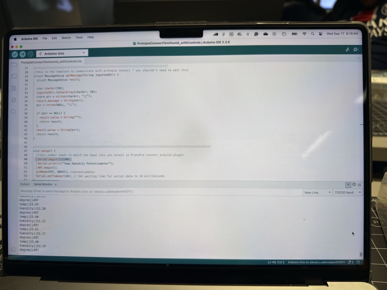 Arduino IDE code ready to upload