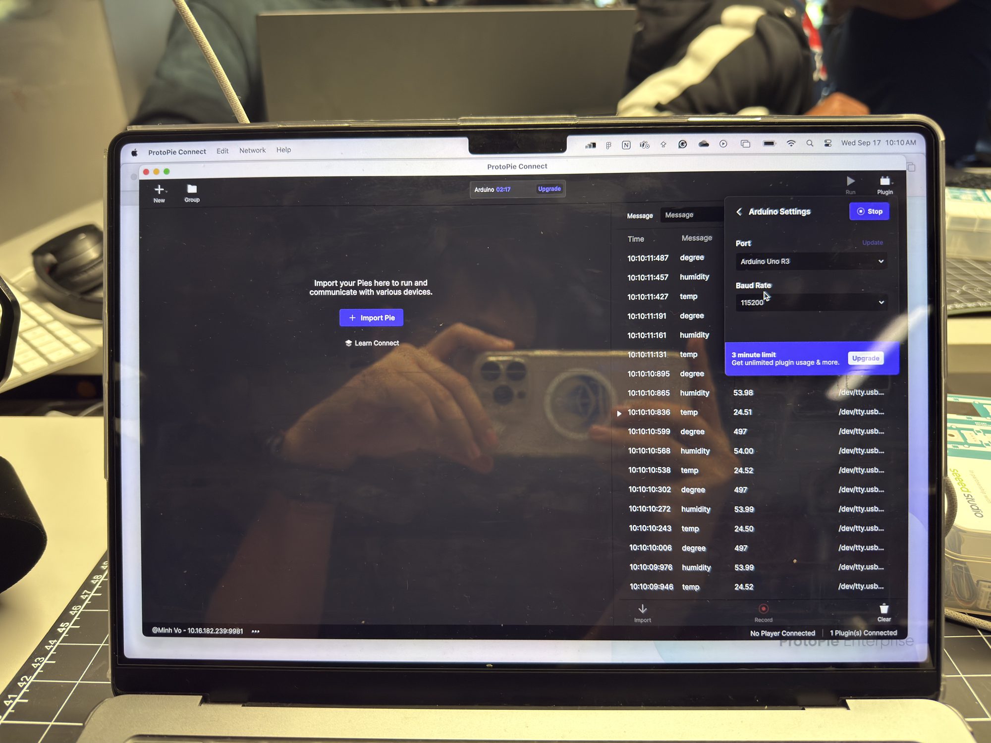 Testing on second laptop