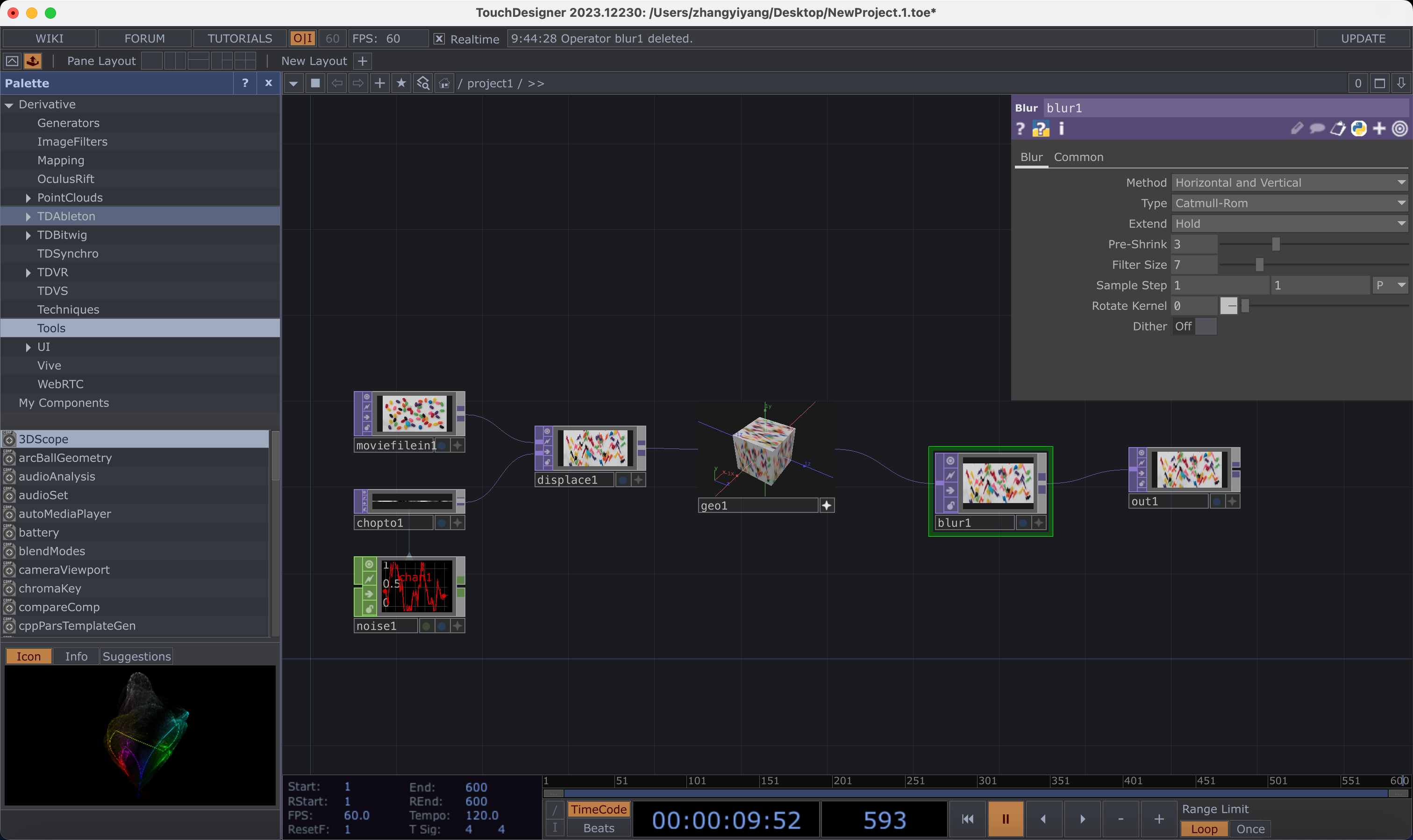 TouchDesigner blank project