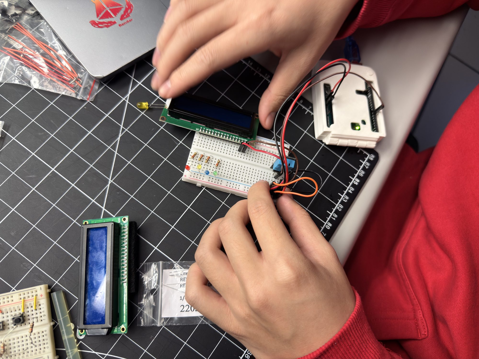 Wiring refinement — DATA/VCC/GND verified