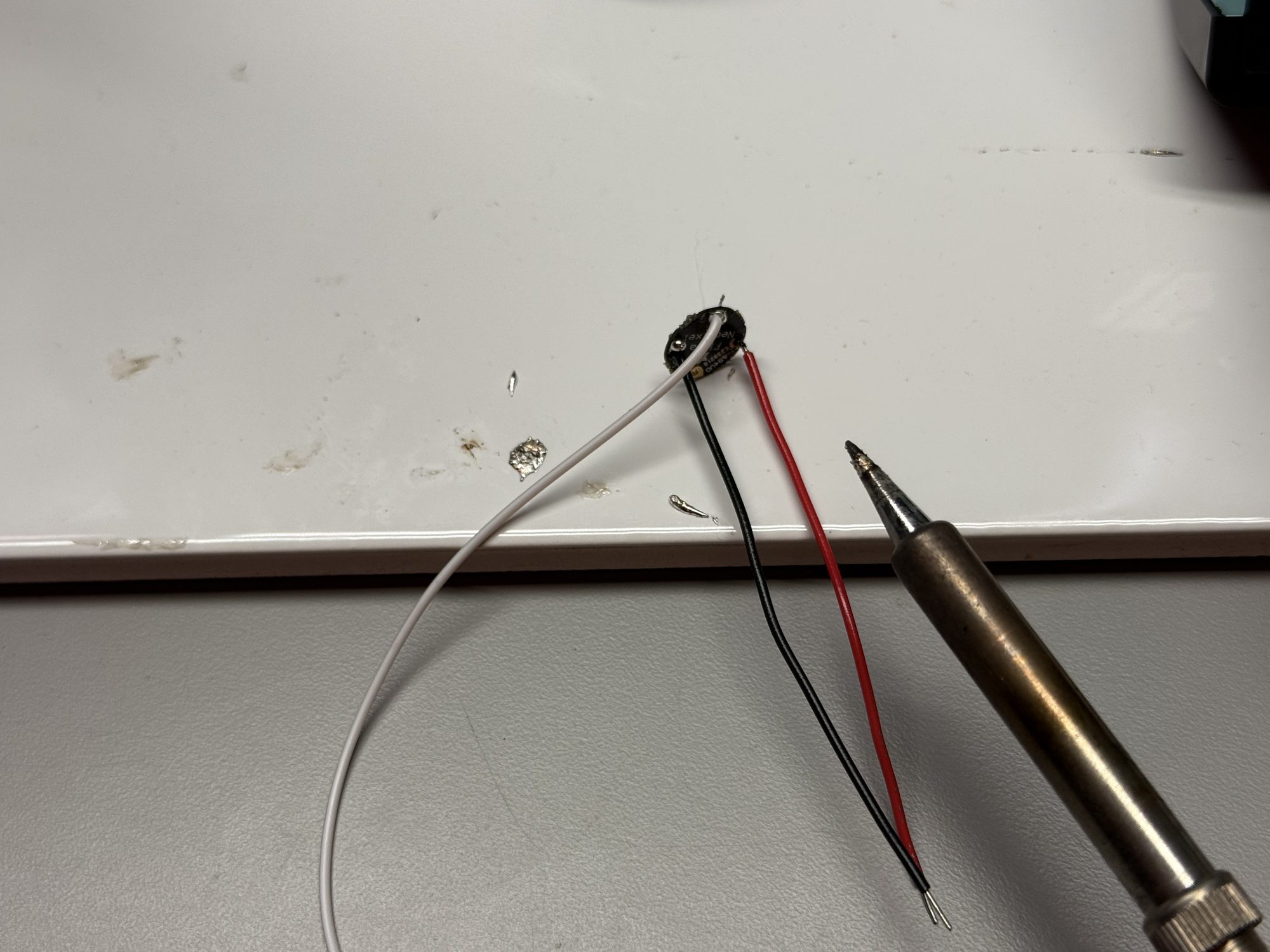 Wired connector for NeoPixel strip