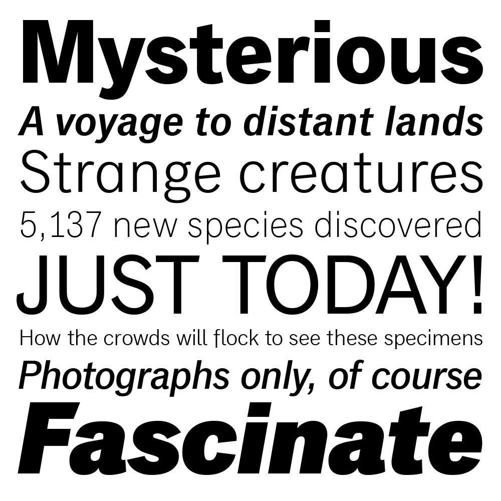 Classic Grotesque sample